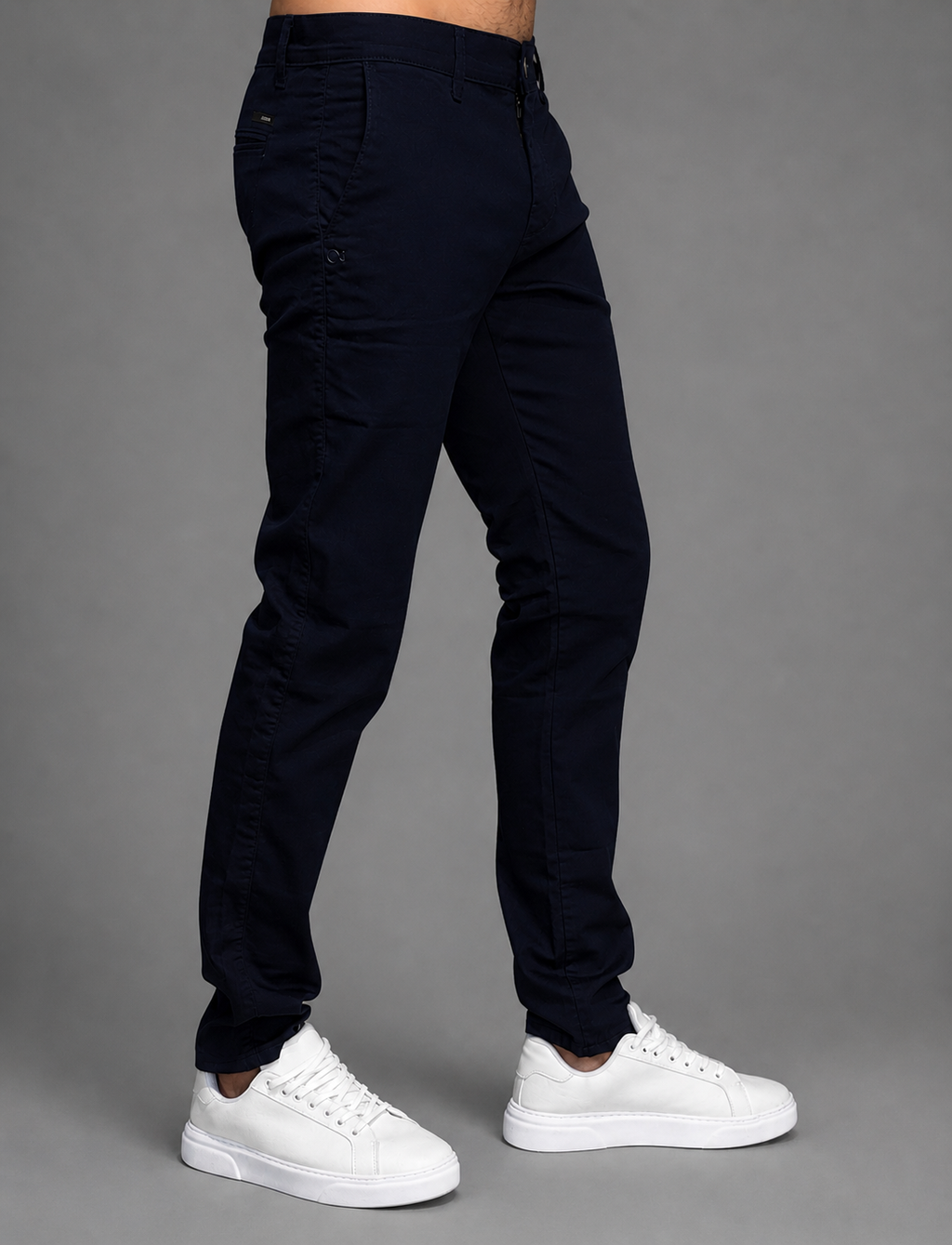 Calça Slim Ogochi Bolso Faca em Algodão com Elastano