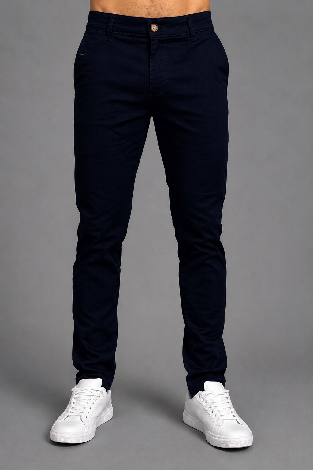 Calça Slim Ogochi Bolso Faca em Algodão com Elastano